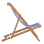 vidaXL Tumbona de teca 56x105x96 cm color azul vidaXL Tumbona de teca 56x105x96 cm color azul