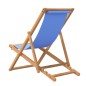 vidaXL Tumbona de teca 56x105x96 cm color azul vidaXL Tumbona de teca 56x105x96 cm color azul