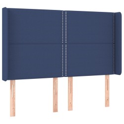 vidaXL Cabecero con orejas de tela azul 147x16x118/128 cm