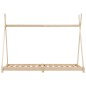 vidaXL Estructura de cama infantil de madera maciza de pino 90x200 cm