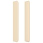vidaXL Cabecero con orejas de tela color crema 203x16x118/128 cm