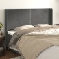 vidaXL Cabecero con orejas de terciopelo gris oscuro 183x16x118/128 cm vidaXL Cabecero con orejas de terciopelo gris oscuro 183x16x118/128 cm