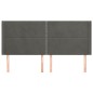 vidaXL Cabecero con orejas de terciopelo gris oscuro 183x16x118/128 cm vidaXL Cabecero con orejas de terciopelo gris oscuro 183x16x118/128 cm