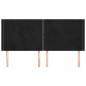 vidaXL Cabecero con orejas de terciopelo negro 203x16x118/128 cm vidaXL Cabecero con orejas de terciopelo negro 203x16x118/128 cm