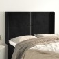 vidaXL Cabecero con orejas de terciopelo negro 147x16x118/128 cm vidaXL Cabecero con orejas de terciopelo negro 147x16x118/128 cm