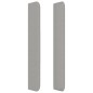 vidaXL Cabecero con orejas de tela gris claro 93x16x118/128 cm vidaXL Cabecero con orejas de tela gris claro 93x16x118/128 cm