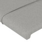 vidaXL Cabecero con orejas de tela gris claro 93x16x118/128 cm vidaXL Cabecero con orejas de tela gris claro 93x16x118/128 cm