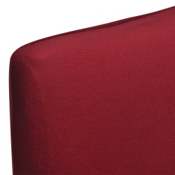 Funda para silla elástica recta 6 unidades burdeos