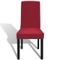 Funda para silla elástica recta 6 unidades burdeos Funda para silla elástica recta 6 unidades burdeos