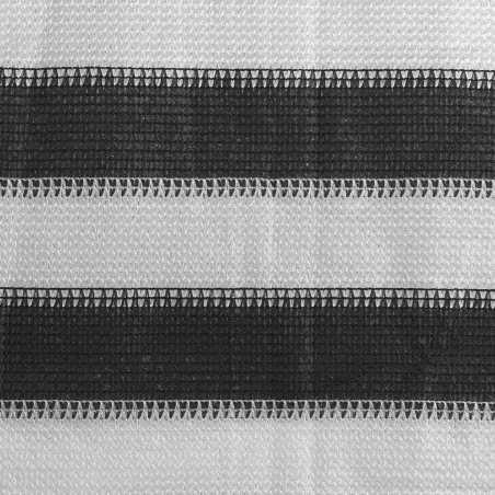 vidaXLToldo para balcón HDPE 75x600 cm gris antracita y blanco