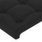 vidaXL Cabecero con orejas de cuero sintético negro 93x16x118/128 cm vidaXL Cabecero con orejas de cuero sintético negro 93x16x118/128 cm
