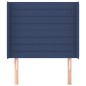vidaXL Cabecero con orejas de tela azul 83x16x118/128 cm vidaXL Cabecero con orejas de tela azul 83x16x118/128 cm