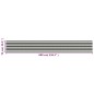 vidaXLToldo para balcón HDPE 75x600 cm gris antracita y blanco