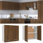vidaXL Armario colgante madera ingeniería roble marrón 60x31x60 cm vidaXL Armario colgante madera ingeniería roble marrón 60x31x60 cm