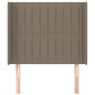 vidaXL Cabecero con orejas de tela gris taupe 83x16x118/128 cm vidaXL Cabecero con orejas de tela gris taupe 83x16x118/128 cm