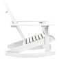 vidaXL Silla mecedora de jardín de madera blanca vidaXL Silla mecedora de jardín de madera blanca
