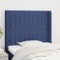vidaXL Cabecero con orejas de tela azul 93x16x118/128 cm vidaXL Cabecero con orejas de tela azul 93x16x118/128 cm