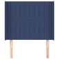 vidaXL Cabecero con orejas de tela azul 93x16x118/128 cm vidaXL Cabecero con orejas de tela azul 93x16x118/128 cm