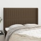 vidaXL Cabecero con orejas de tela gris claro 147x16x118/128 cm