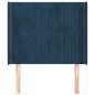 vidaXL Cabecero con orejas de terciopelo azul oscuro 83x16x118/128 cm vidaXL Cabecero con orejas de terciopelo azul oscuro 83x16x118/128 cm