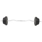 vidaXL Juego de pesas 30 kg barra y mancuernas