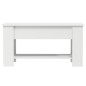 vidaXL Mesa de centro madera contrachapada blanco 101x49x52 cm vidaXL Mesa de centro madera contrachapada blanco 101x49x52 cm