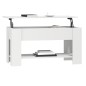 vidaXL Mesa de centro madera contrachapada blanco 101x49x52 cm vidaXL Mesa de centro madera contrachapada blanco 101x49x52 cm