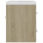 vidaXL Mueble con lavabo madera de ingeniería roble Sonoma vidaXL Mueble con lavabo madera de ingeniería roble Sonoma