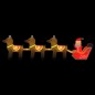vidaXL Papá Noel y renos de Navidad inflables con LED 138 cm vidaXL Papá Noel y renos de Navidad inflables con LED 138 cm