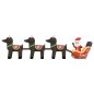 vidaXL Papá Noel y renos de Navidad inflables con LED 138 cm vidaXL Papá Noel y renos de Navidad inflables con LED 138 cm