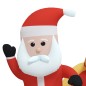 vidaXL Papá Noel y renos de Navidad inflables con LED 138 cm vidaXL Papá Noel y renos de Navidad inflables con LED 138 cm