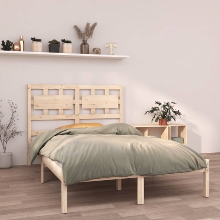 vidaXL Estructura de cama madera maciza 150x200 cm