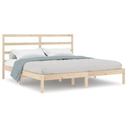 vidaXL Estructura de cama de madera maciza de pino 200x200 cm