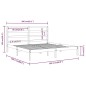 vidaXL Estructura de cama de madera maciza de pino 200x200 cm vidaXL Estructura de cama de madera maciza de pino 200x200 cm