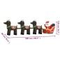 vidaXL Papá Noel y renos de Navidad inflables con LED 138 cm vidaXL Papá Noel y renos de Navidad inflables con LED 138 cm
