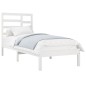 vidaXL Estructura de cama individual madera maciza blanco 90x190 cm vidaXL Estructura de cama individual madera maciza blanco 90x190 cm