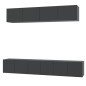 vidaXL Set de muebles para TV 5 piezas madera contrachapada negro