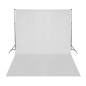vidaXL Fondo telón de estudio fotográfico algodón blanco 500x300 cm vidaXL Fondo telón de estudio fotográfico algodón blanco 500x300 cm