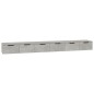 vidaXL Armarios de pared 2 uds contrachapada gris hormigón 102x30x20cm vidaXL Armarios de pared 2 uds contrachapada gris hormigón 102x30x20cm