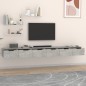 vidaXL Armarios de pared 2 uds contrachapada gris hormigón 102x30x20cm vidaXL Armarios de pared 2 uds contrachapada gris hormigón 102x30x20cm