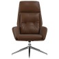 vidaXL Sillón de relax de cuero auténtico marrón vidaXL Sillón de relax de cuero auténtico marrón