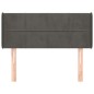 vidaXL Cabecero de terciopelo gris oscuro 83x16x78/88 cm vidaXL Cabecero de terciopelo gris oscuro 83x16x78/88 cm