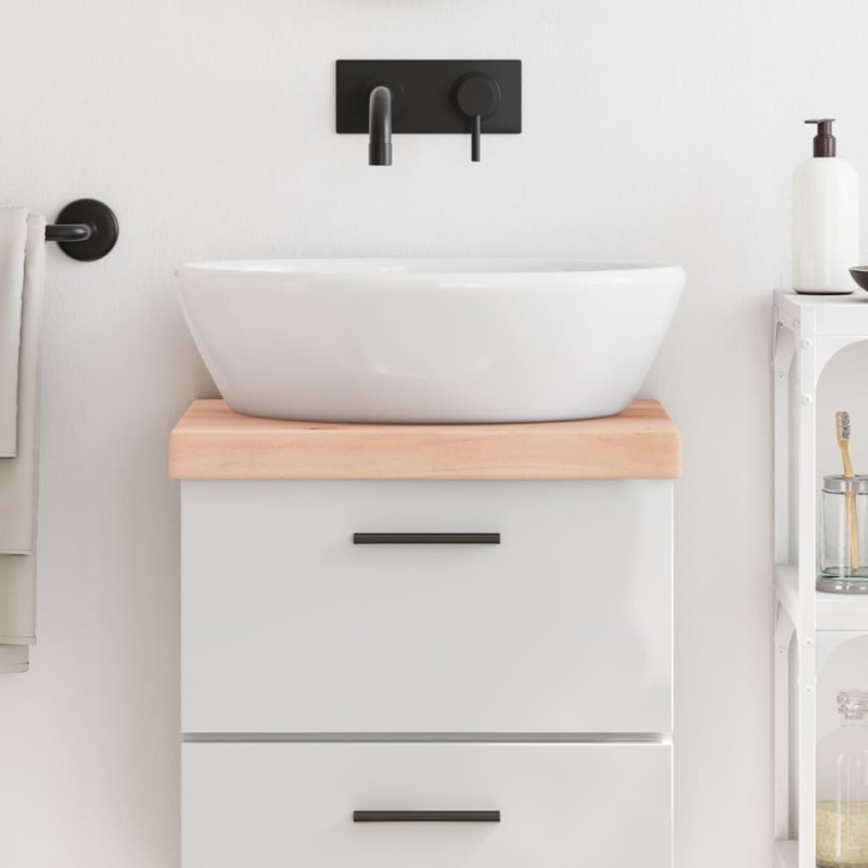 vidaXL Encimera de baño madera maciza sin tratar 40x30x(2-6) cm vidaXL Encimera de baño madera maciza sin tratar 40x30x(2-6) cm