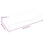 vidaXL Encimera de baño madera maciza sin tratar 60x30x(2-6) cm vidaXL Encimera de baño madera maciza sin tratar 60x30x(2-6) cm