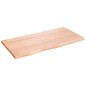 vidaXL Encimera de baño madera maciza tratada marrón claro 80x40x2 cm vidaXL Encimera de baño madera maciza tratada marrón claro 80x40x2 cm