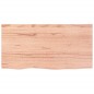 vidaXL Encimera de baño madera maciza tratada marrón claro 80x40x2 cm vidaXL Encimera de baño madera maciza tratada marrón claro 80x40x2 cm