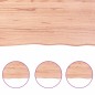 vidaXL Encimera de baño madera maciza tratada marrón claro 80x40x2 cm vidaXL Encimera de baño madera maciza tratada marrón claro 80x40x2 cm