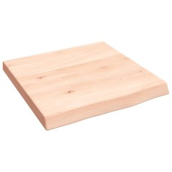 vidaXL Encimera de baño madera maciza sin tratar 40x40x(2-4) cm