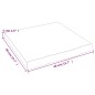 vidaXL Encimera de baño madera maciza sin tratar 40x40x(2-4) cm vidaXL Encimera de baño madera maciza sin tratar 40x40x(2-4) cm