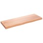 vidaXL Encimera baño madera maciza tratada marrón claro 80x30x(2-4) cm vidaXL Encimera baño madera maciza tratada marrón claro 80x30x(2-4) cm